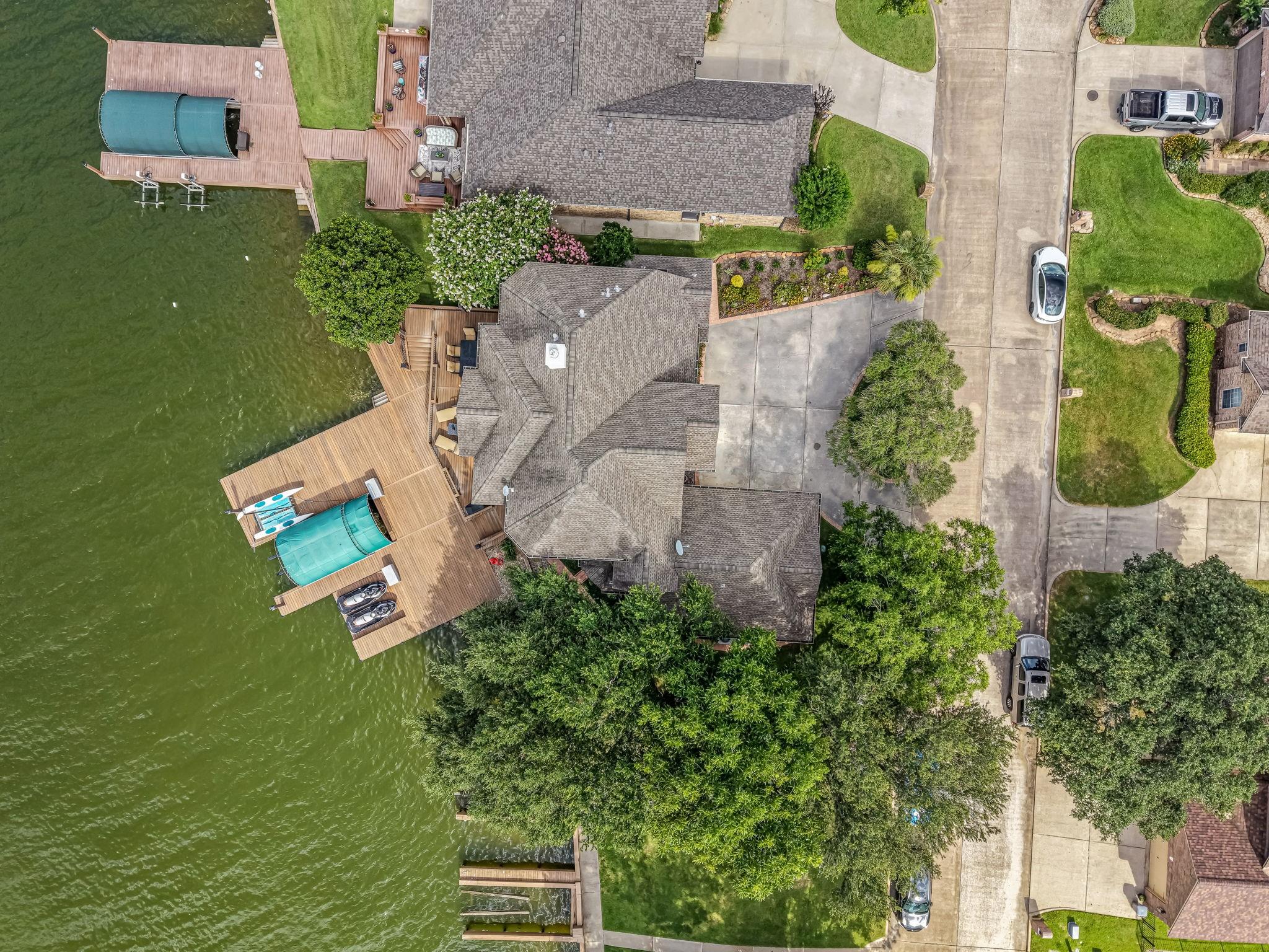 Image 3: A bird's-eye view showcases the property's impress