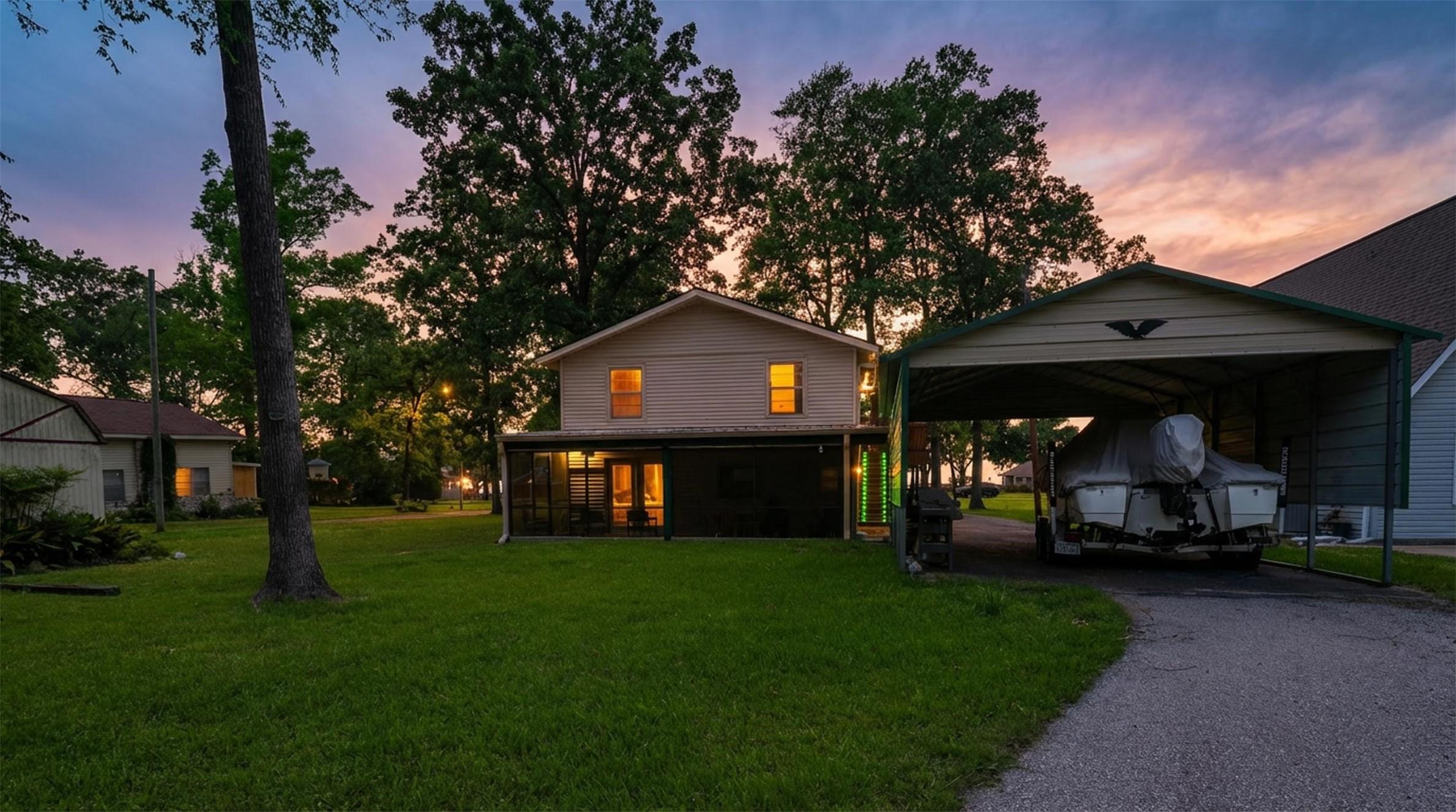 Image 4: The backside view of the home and the additional c