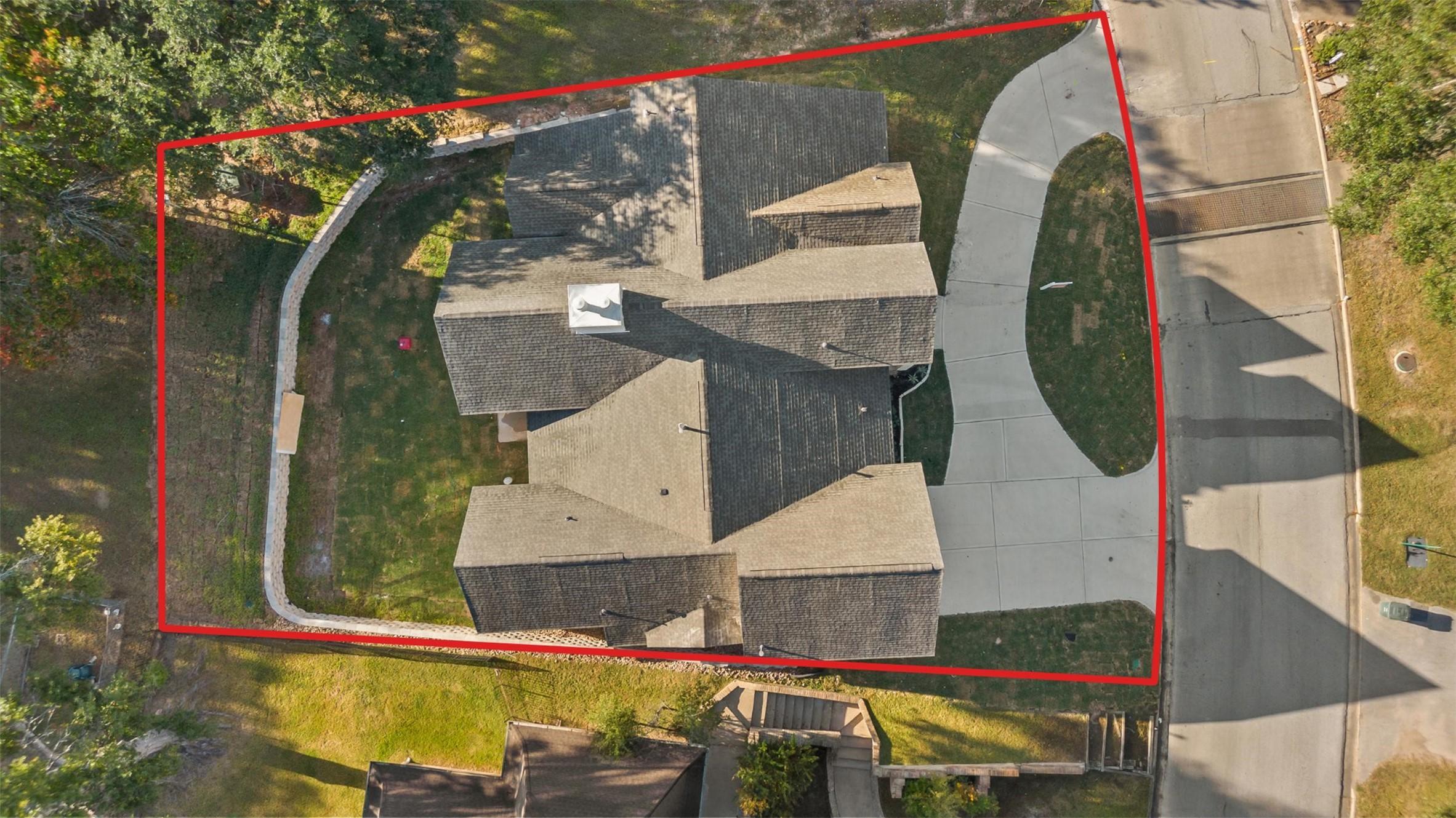 Image 4: Red lines marking boundaries.