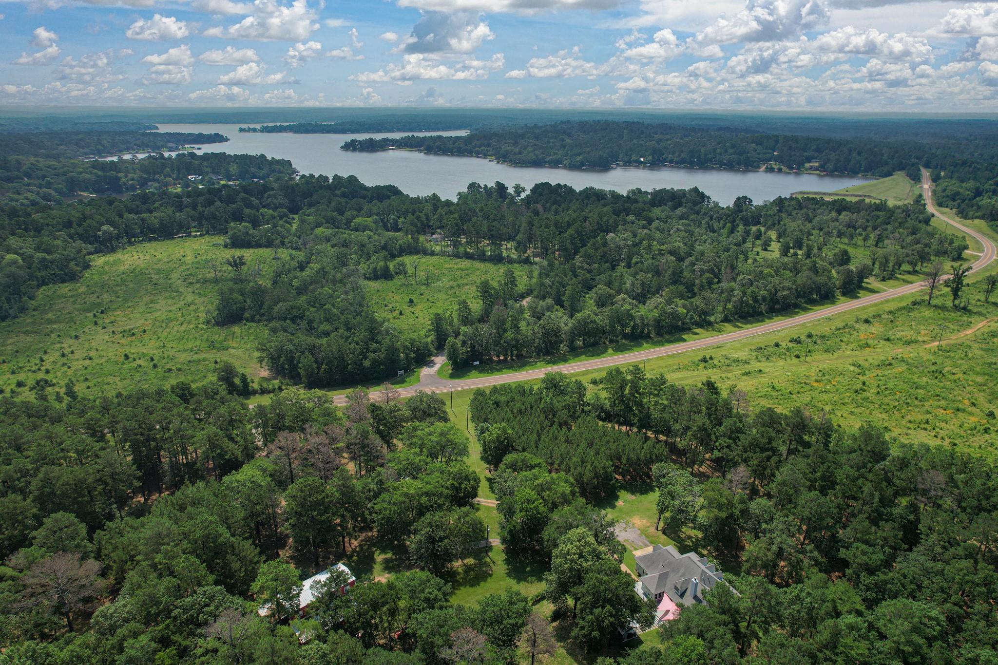 Image 2: aerial showing Houston County Lake across from the