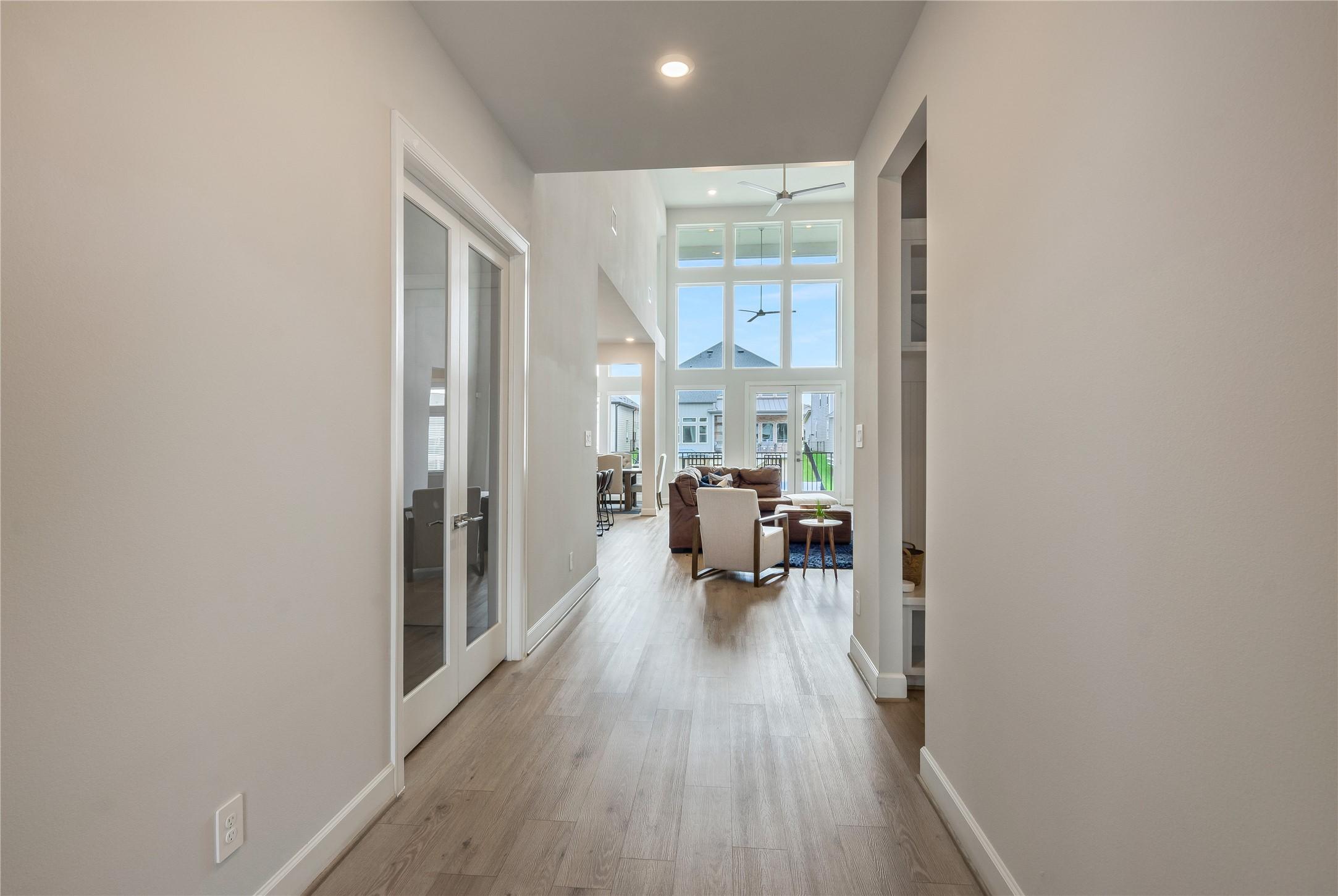 Image 4: This view down the main hallway draws you straight