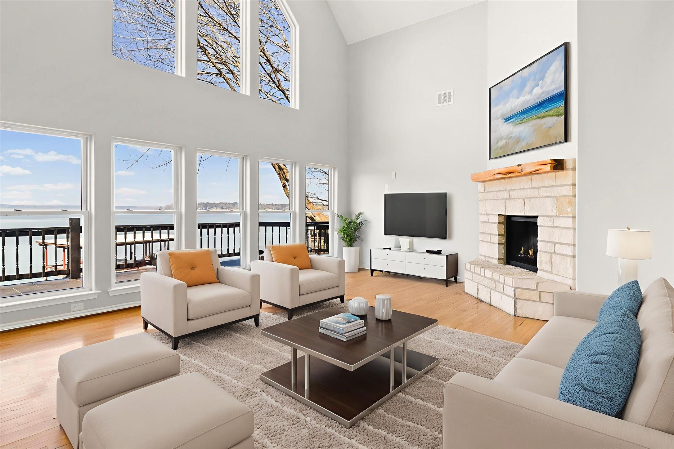 Image 2: Gorgeous Family Room (Virtually Staged) with Floor