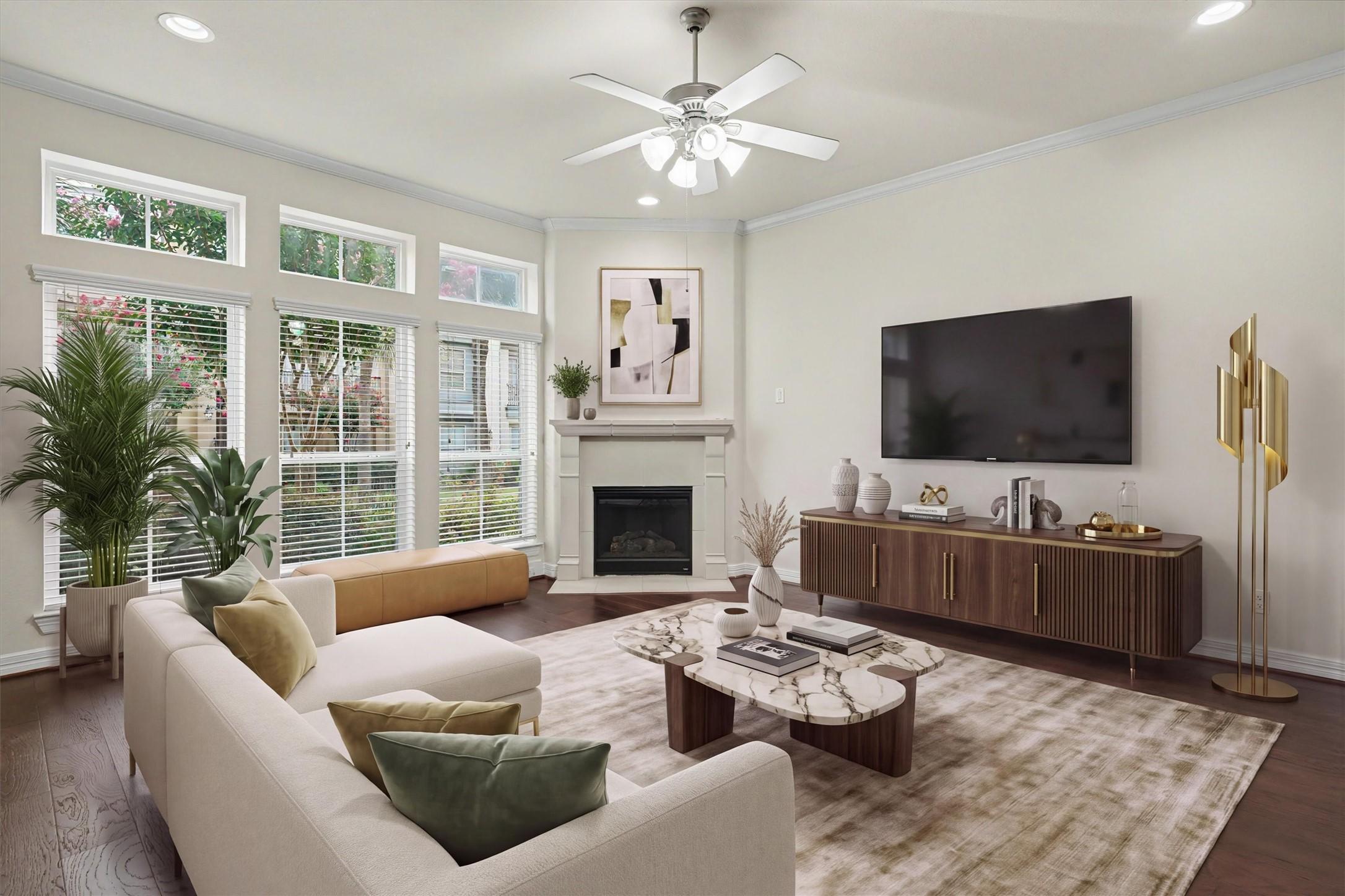 Image 4: Virtually Staged* Bright and inviting living room