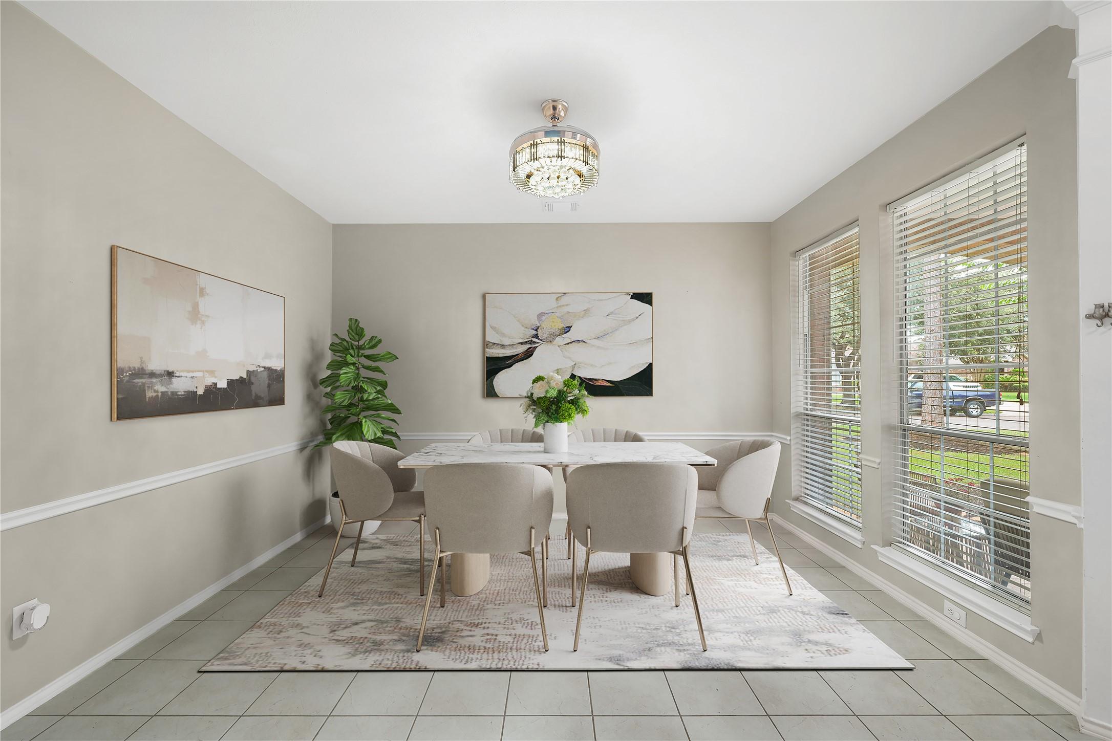 Image 3: Versatile formal dining room that can also serve a