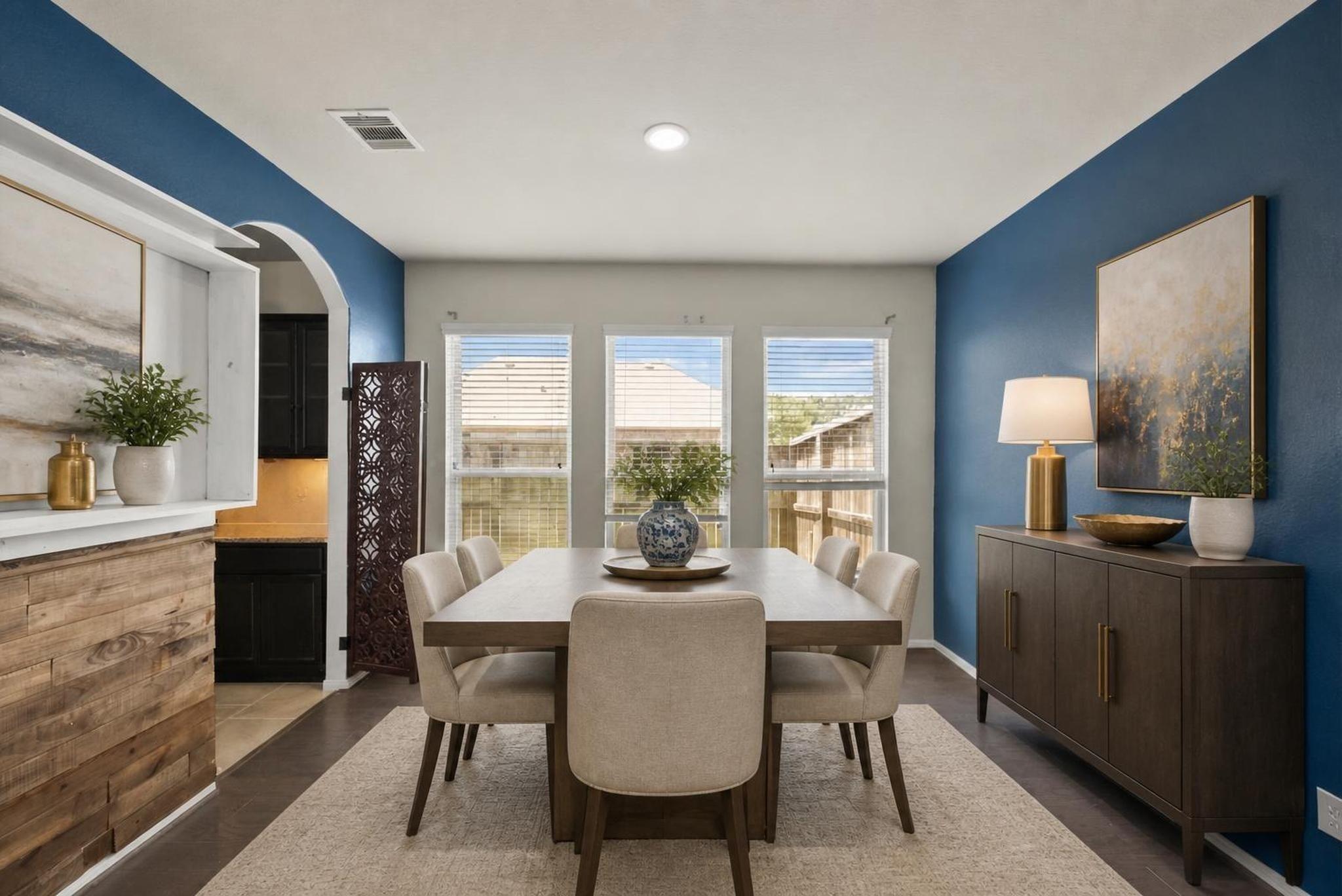Image 4: Beautiful dining room for family meals. [virtually