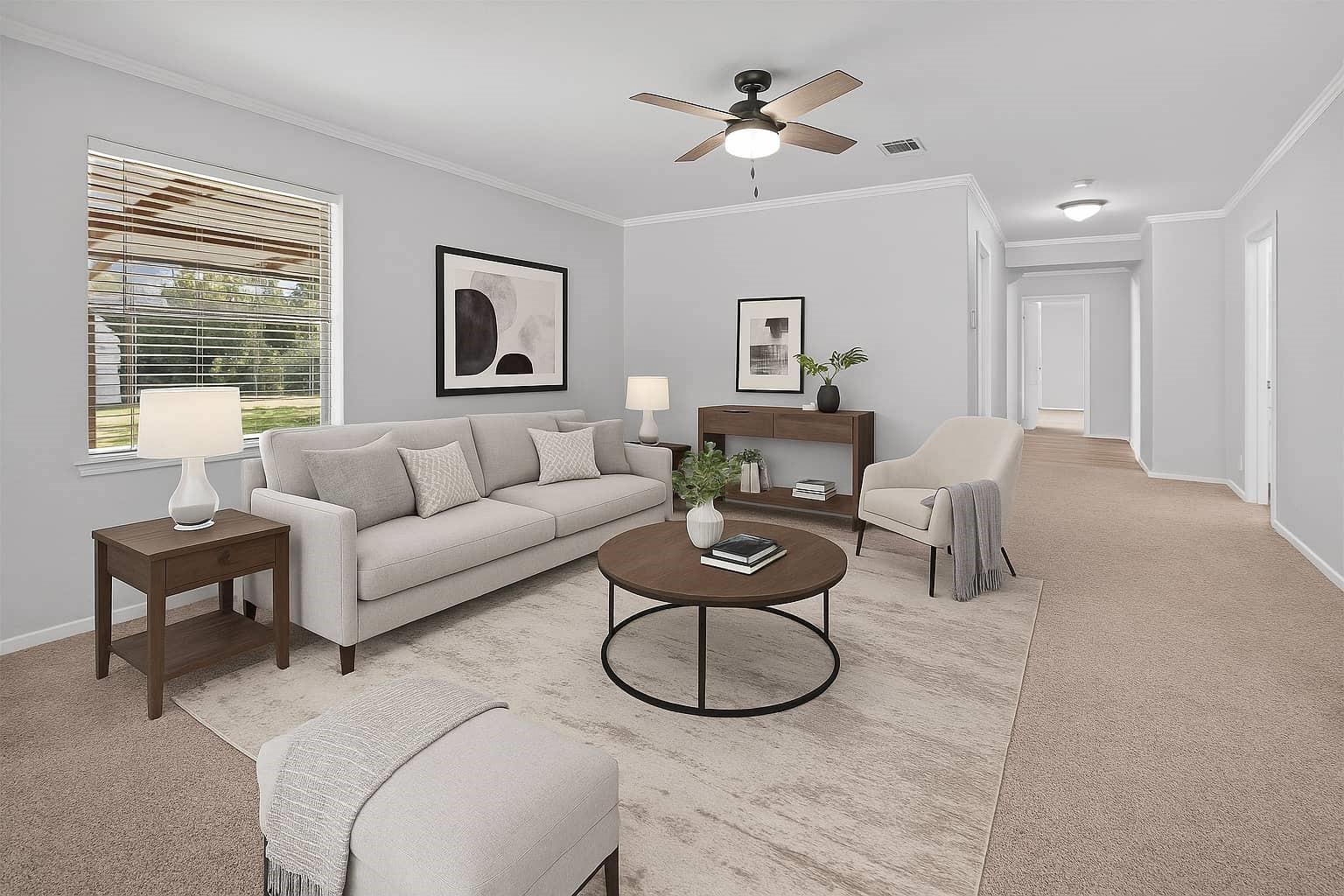 Image 2: Virtually Staged Living Room