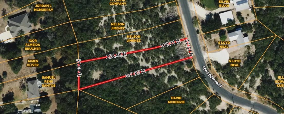 Image 1: Parcel overview and lot dimensions