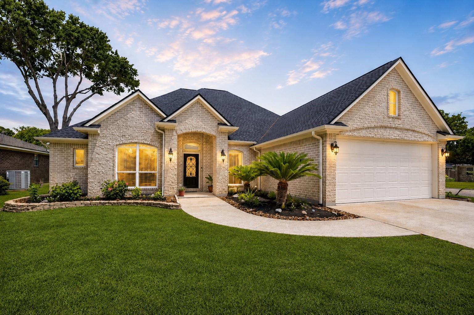 Image 3: Front of the home at dusk