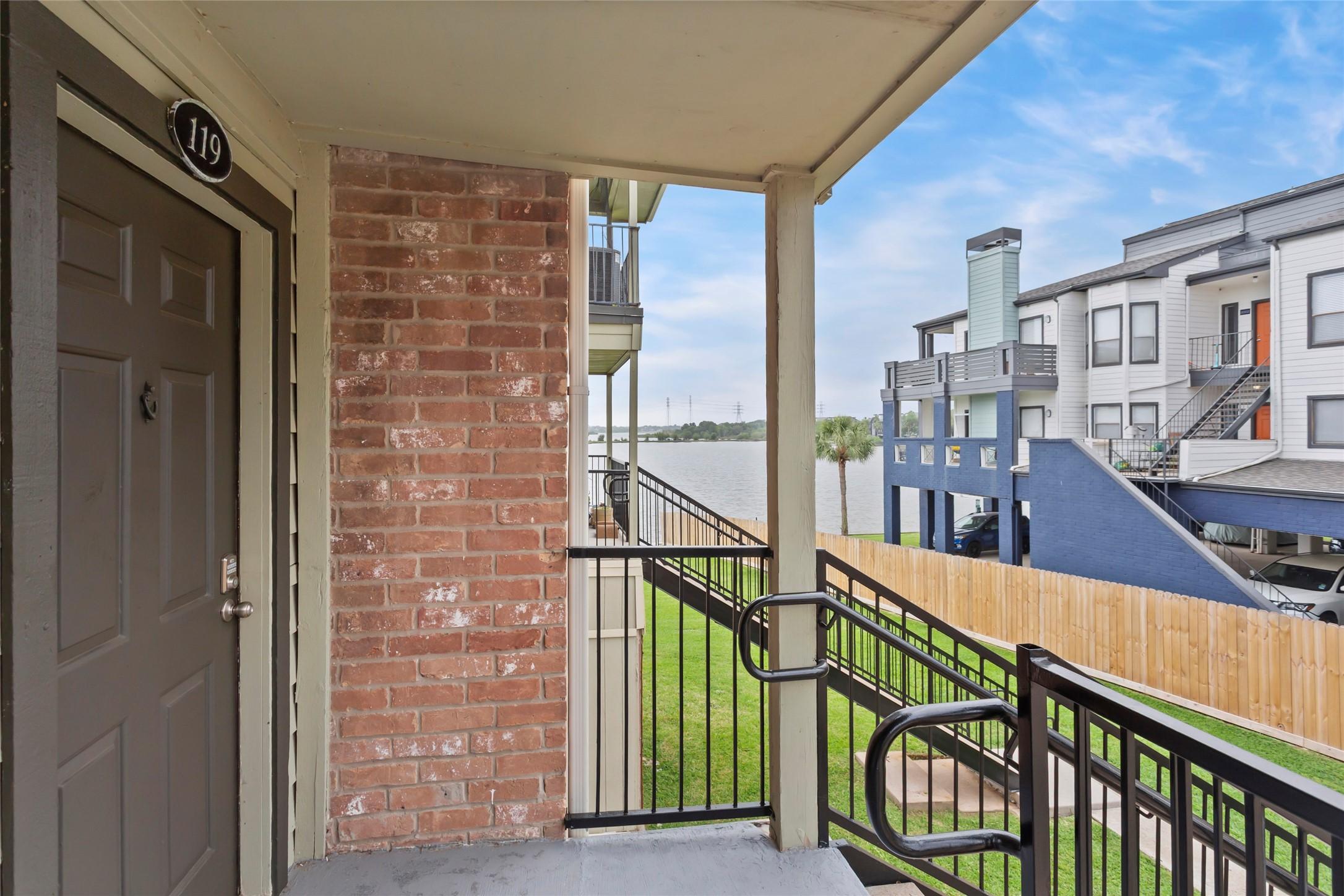 Image 3: This photo shows a welcoming apartment entrance wi