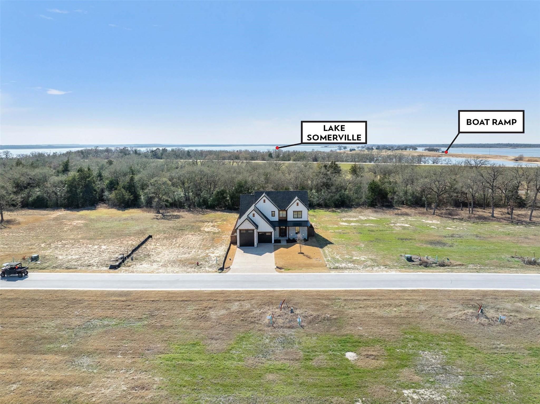 Image 4: Quick Golf Cart Ride to Lake Somerville.