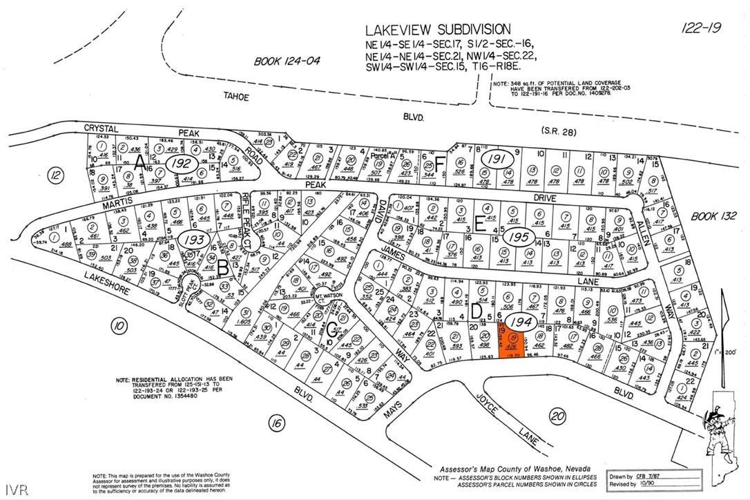 Image 4: Plat Map Lakeview Subdivision