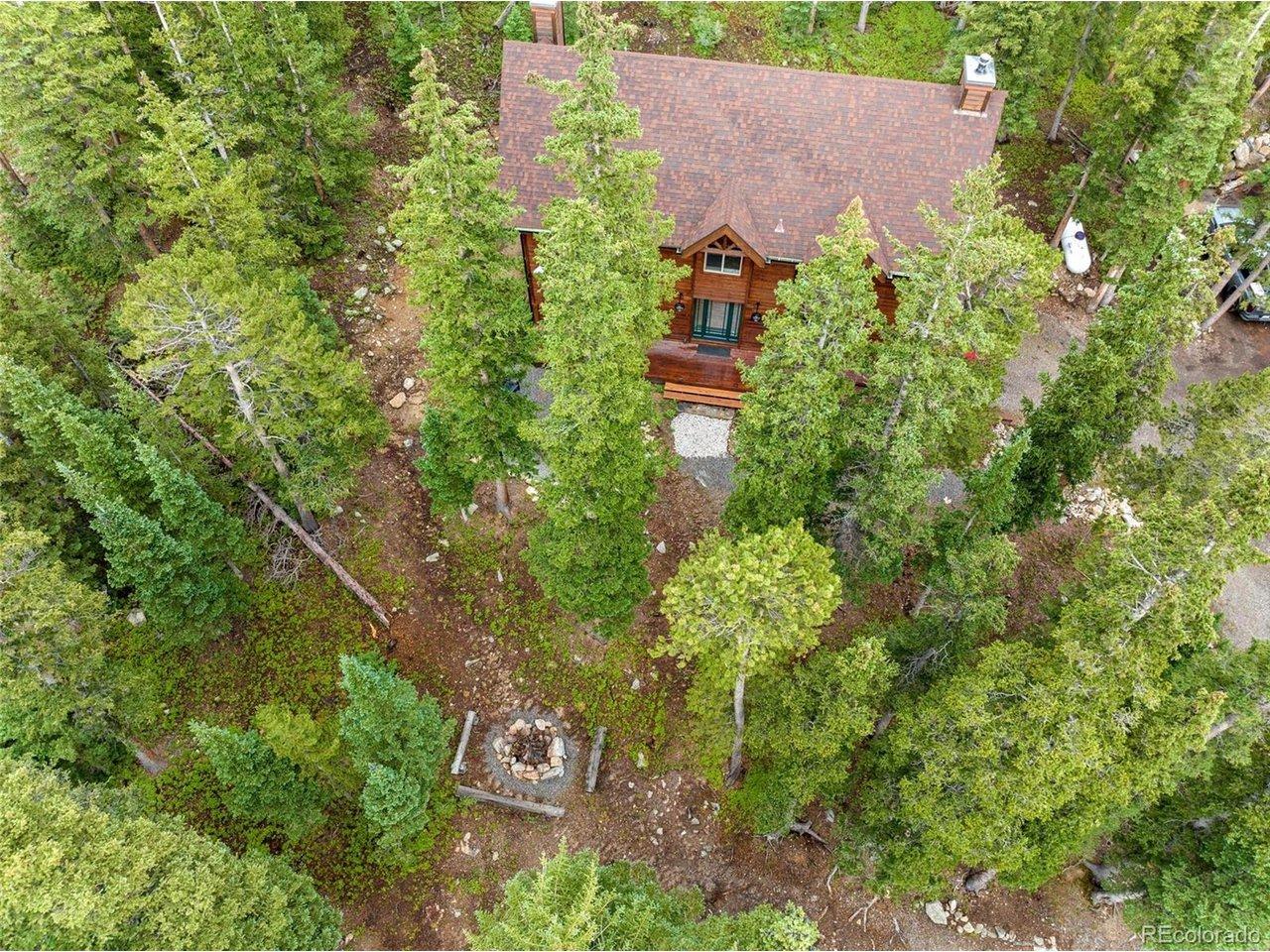 Image 2: Aerial of Home & Firepit Image 2: Aerial of Home & Firepit