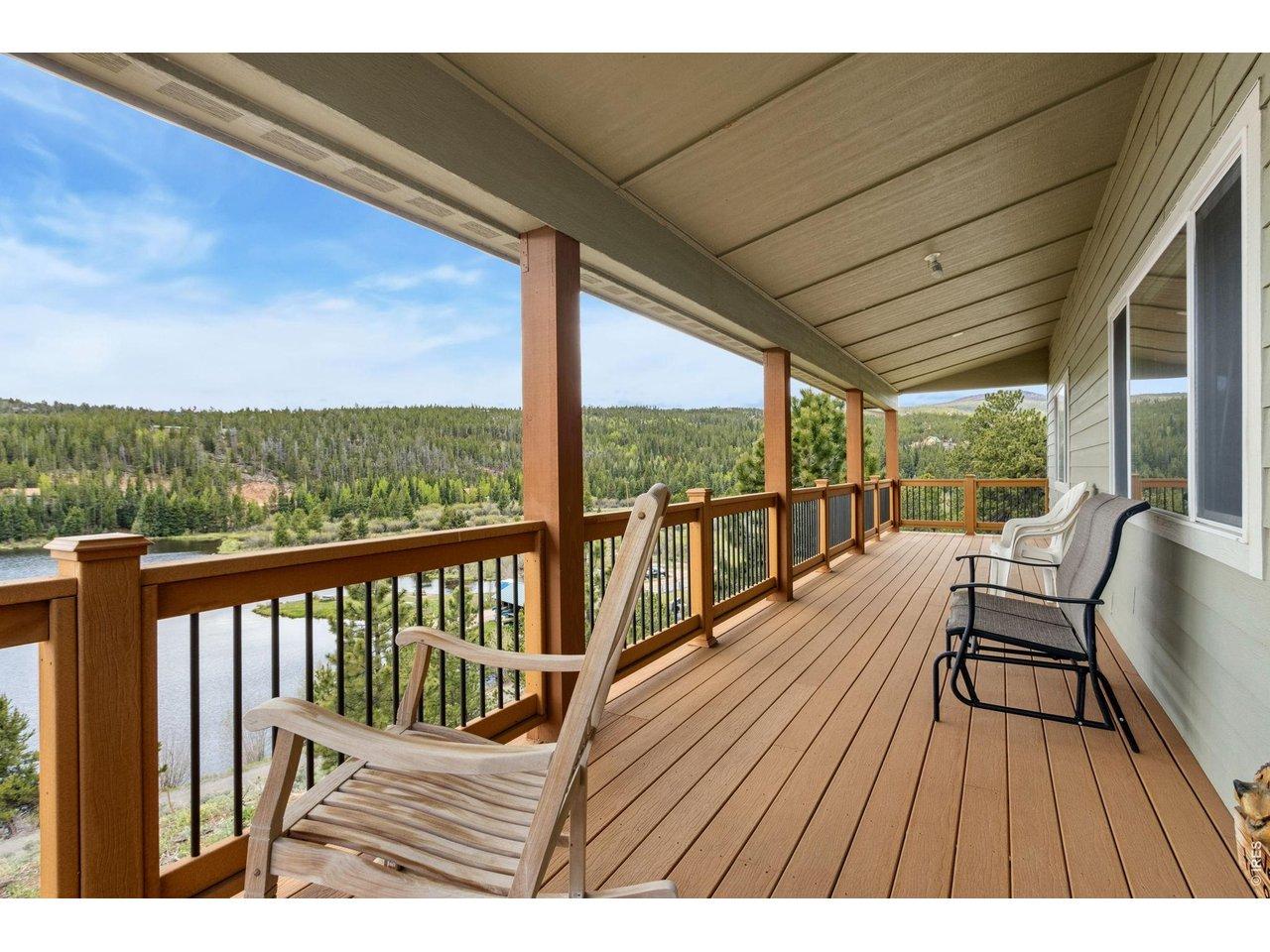 Image 2: Amazing Views, from the fantastic deck! Great setting overlooking the beautiful mountains and lake Image 2: Amazing Views, from the fantastic deck! Great setting overlooking the beautiful mountains and lake