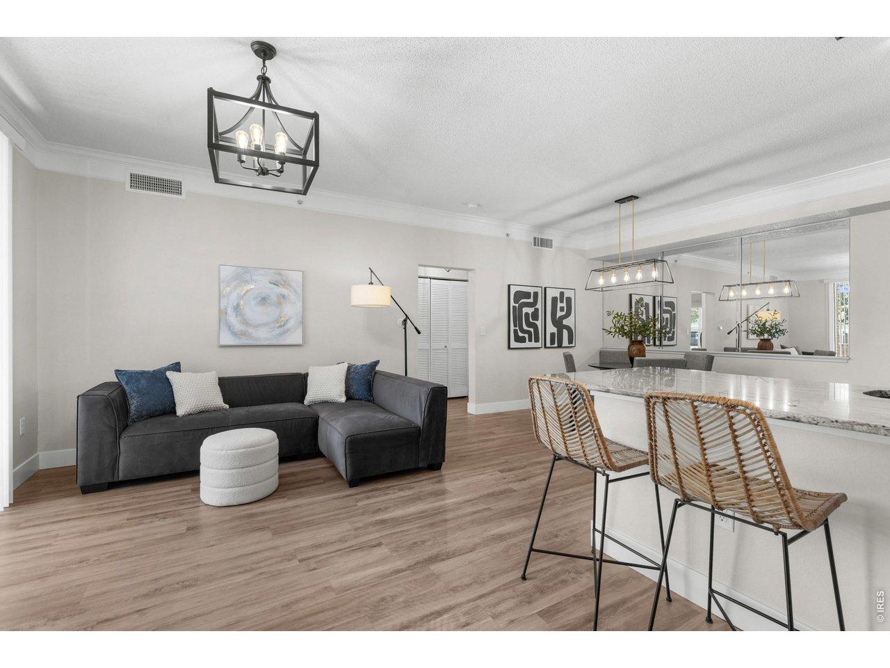 Image 3: Open-concept living area