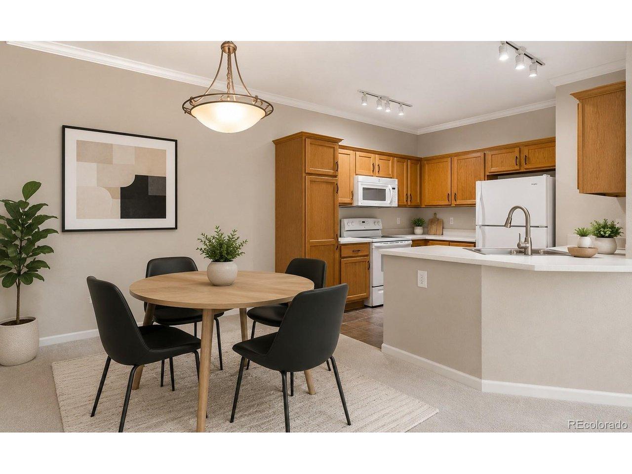 Image 3: Dining area virtually staged Image 3: Dining area virtually staged