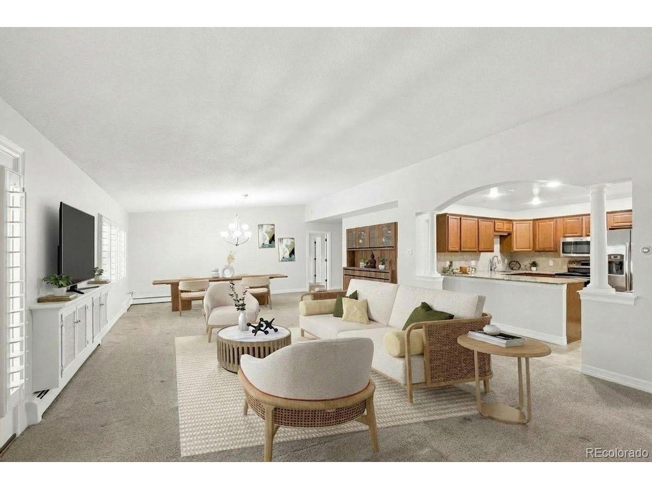 Image 1: 605 S Alton Way Unit #8D - Virtually Staged Living Room Image 1: 605 S Alton Way Unit #8D - Virtually Staged Living Room