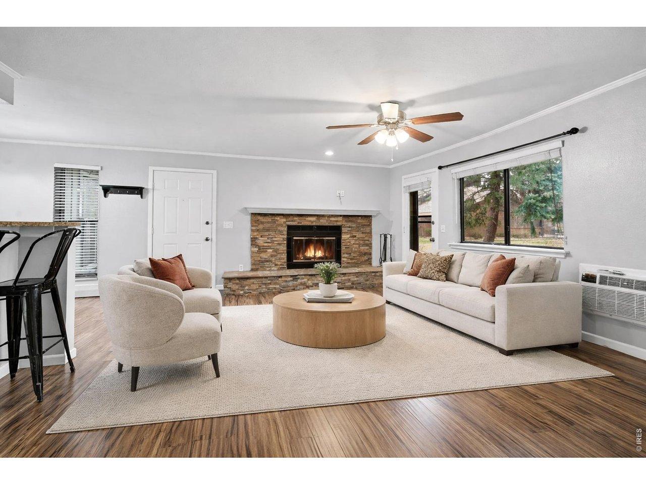 Image 2: Living Room virtually staged