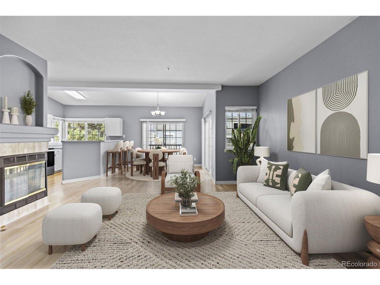 Image 1: Open floor plan (virtually staged)