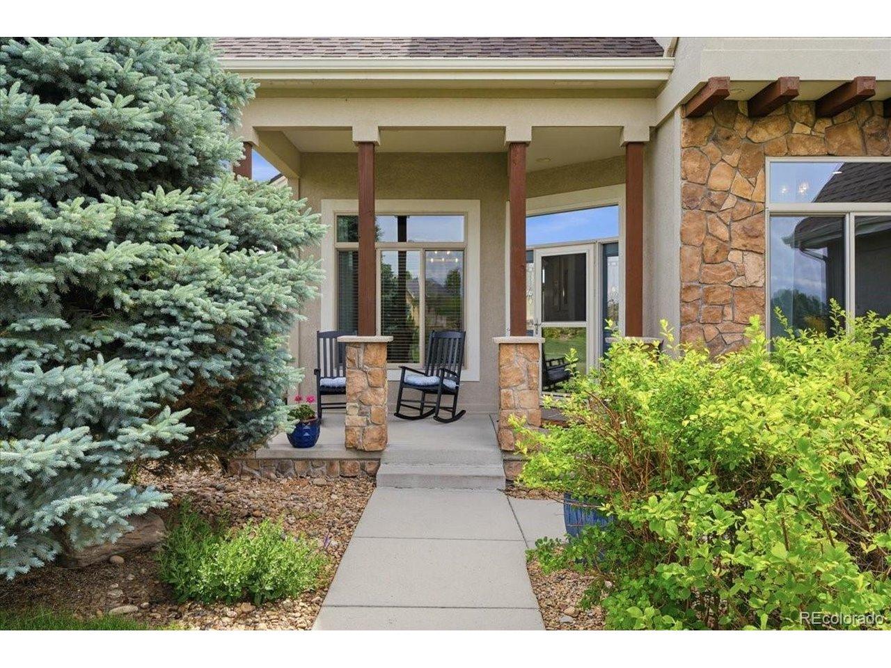 Image 4: Charming covered front porch to watch the Colorado sunsets