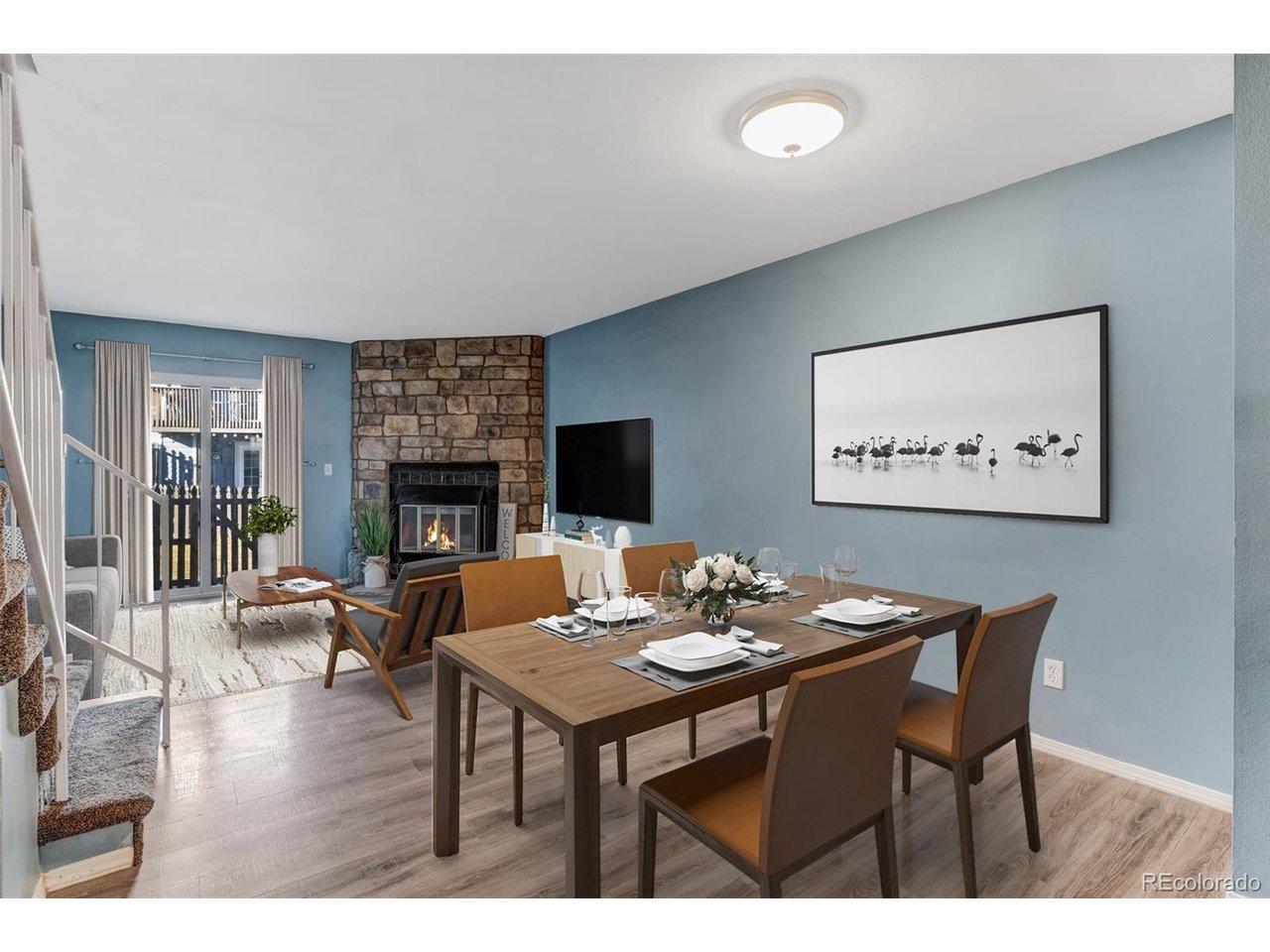 Image 3: Virtually Staged - Family Room/ Eat-In Kitchen