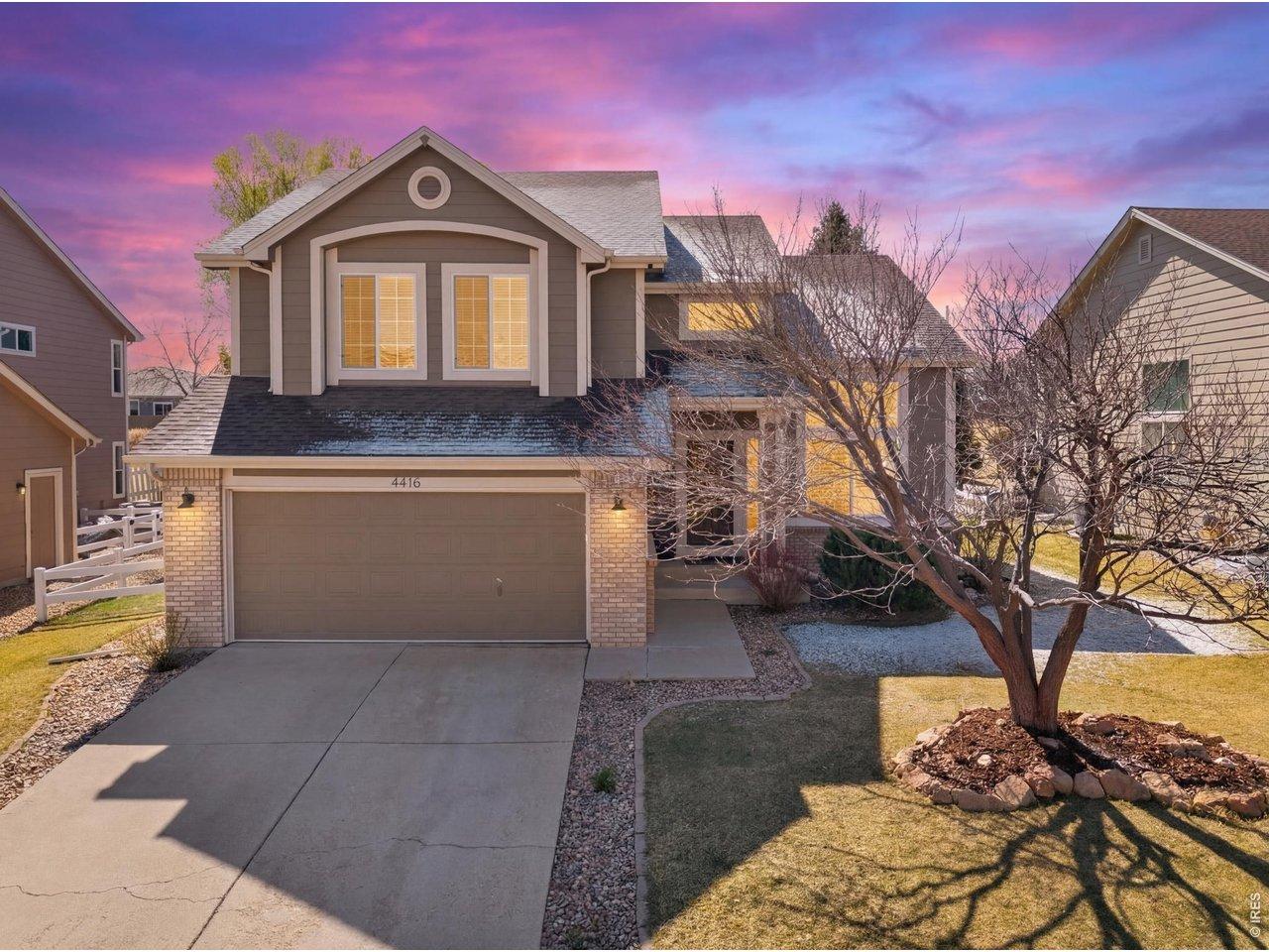 Image 1: Welcome home to 4416 Pika Dr. Loveland.  In the sought after Mariana Butte neighborhood, a golf course community.