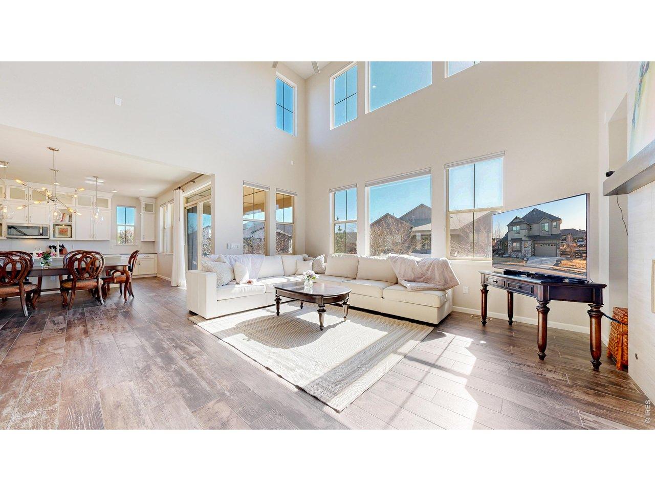 Image 4: Open living room w/ cathedral ceilings