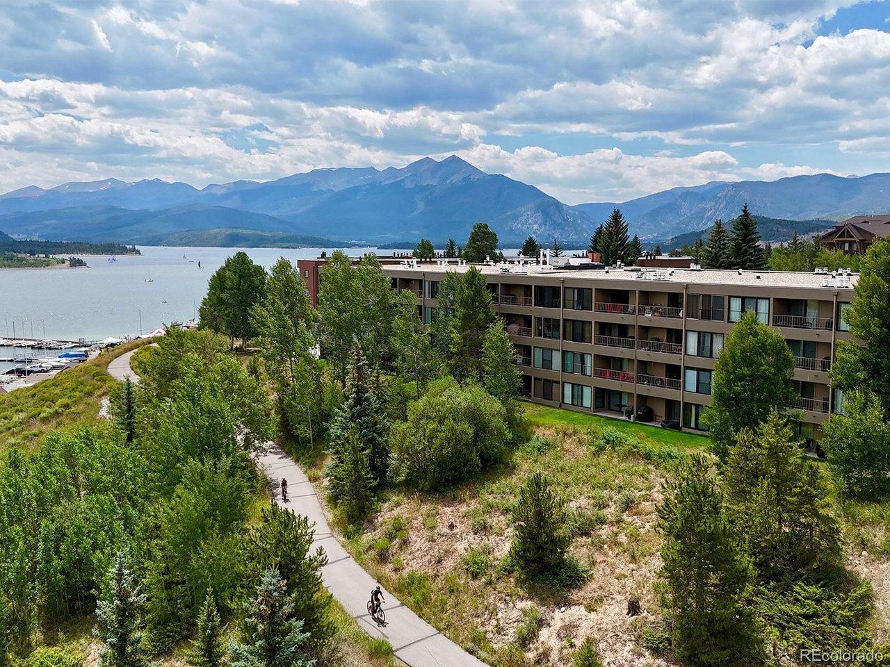 Image 2: Aerial view of Lake Dillon & Lodge at Lake Dillon complex Image 2: Aerial view of Lake Dillon & Lodge at Lake Dillon complex