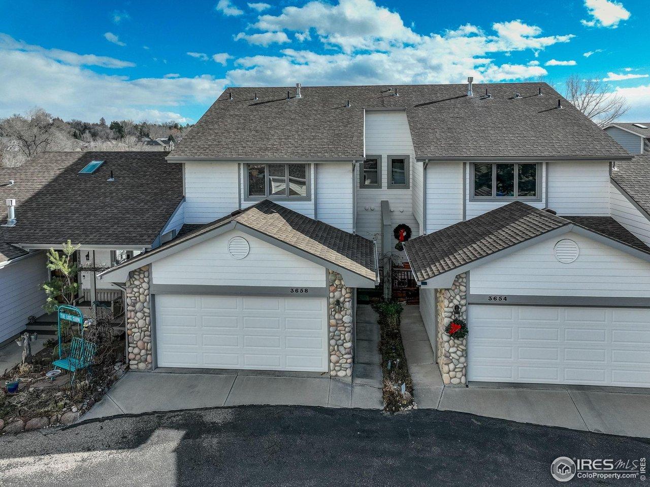 Image 2: 3658 Point Drive, a townhome located in Terry Lake North and only 7 minutes to Old Town Fort Collins