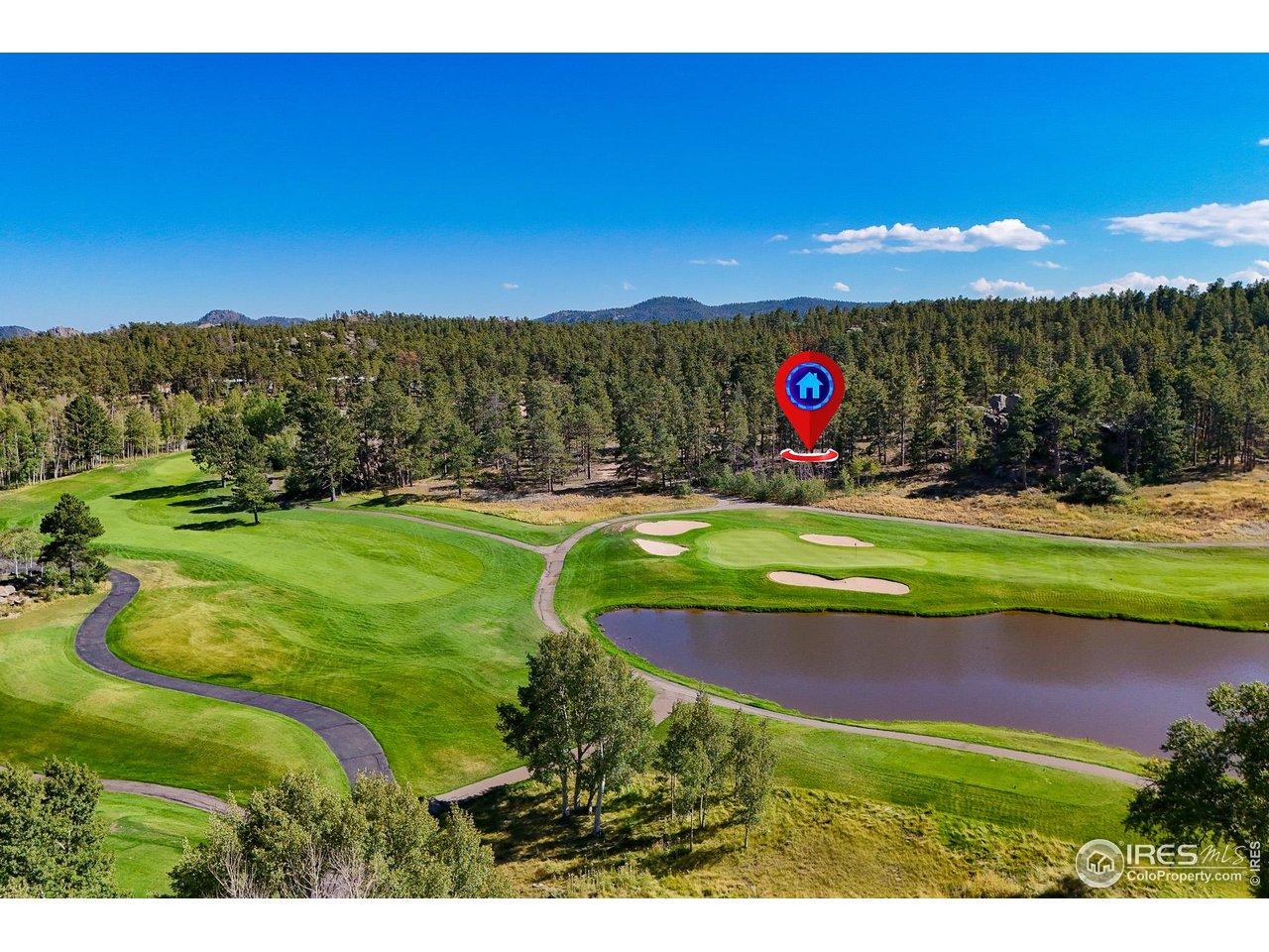Image 2: Lot 8 sits back away from the 7th green and allows its owner to take in the grandeur of "The Golf Course at Fox Acres".