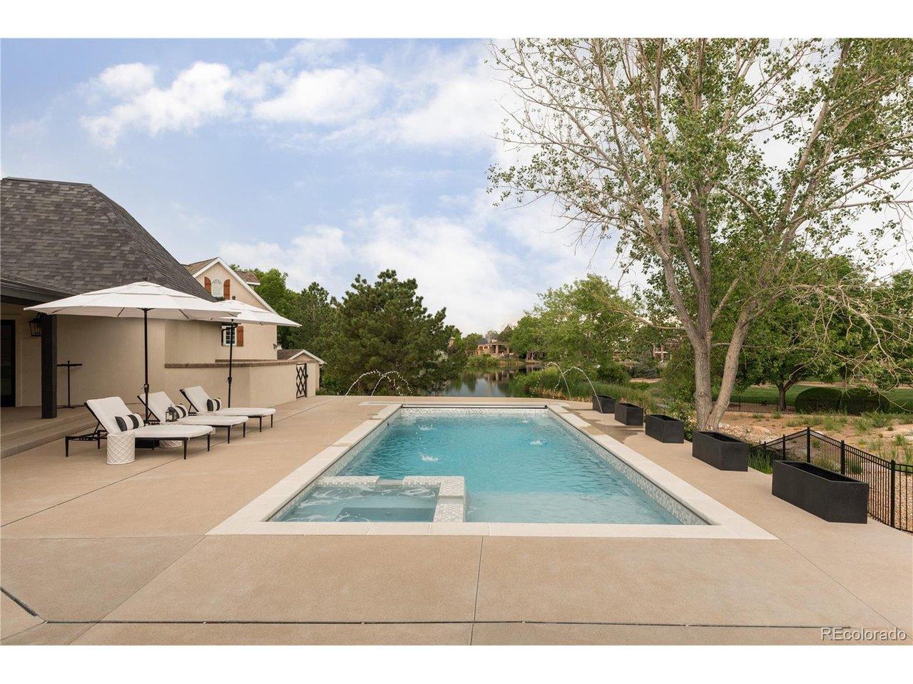 Image 2: Resort-style pool and spa overlooking the lake.