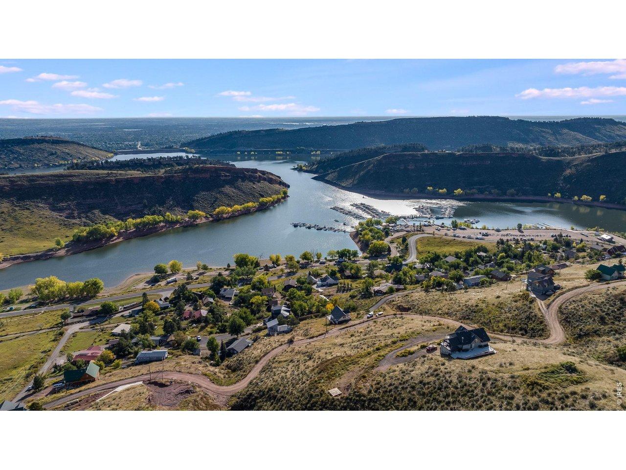 Image 4: Overlooking the marina at Horsetooth Reservoir