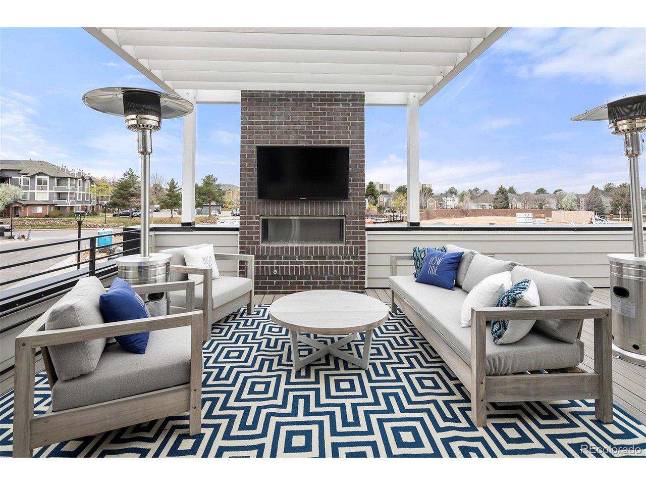 Image 1: Second level deck with gas fireplace Image 1: Second level deck with gas fireplace