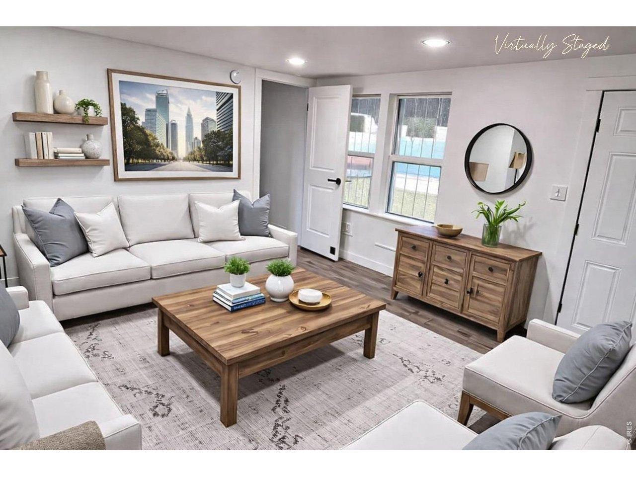 Image 4: Living Room Virtually Staged