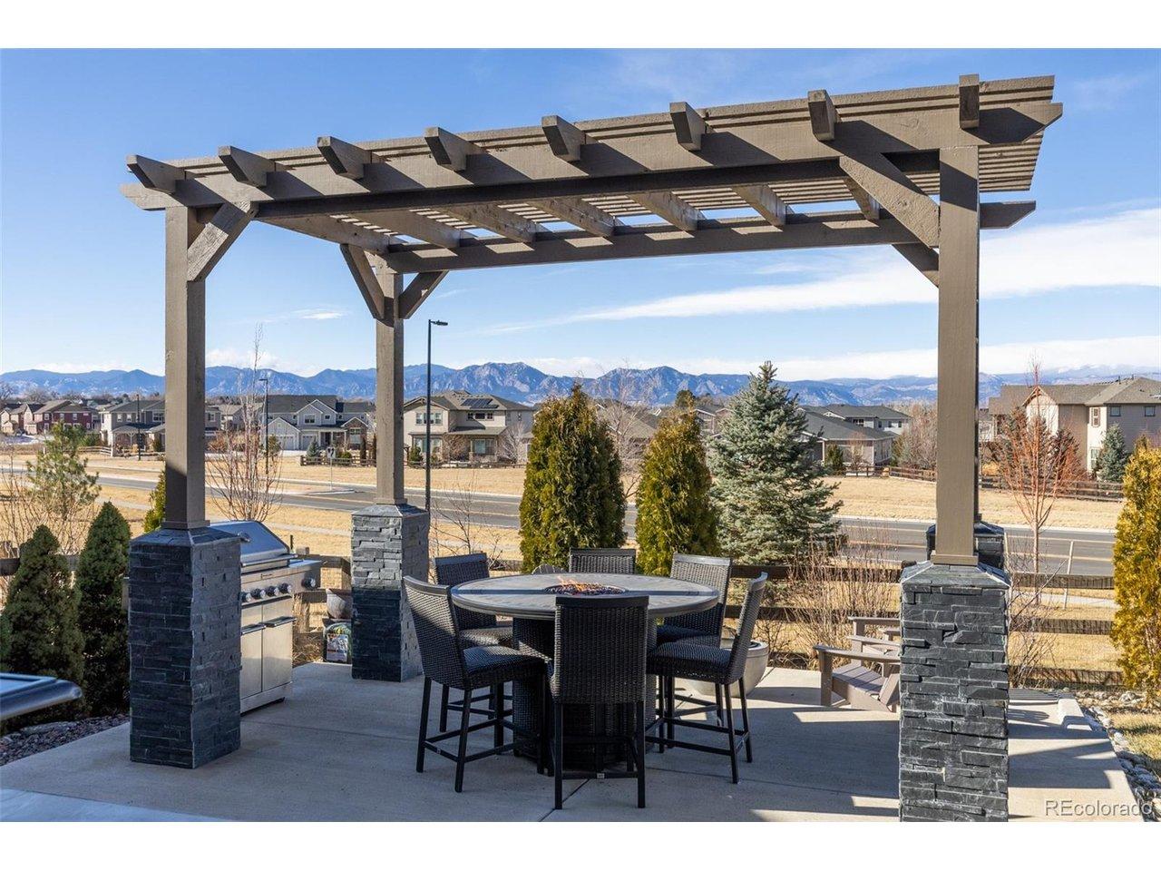 Image 2: Pergola covered patio with panoramic mountain views