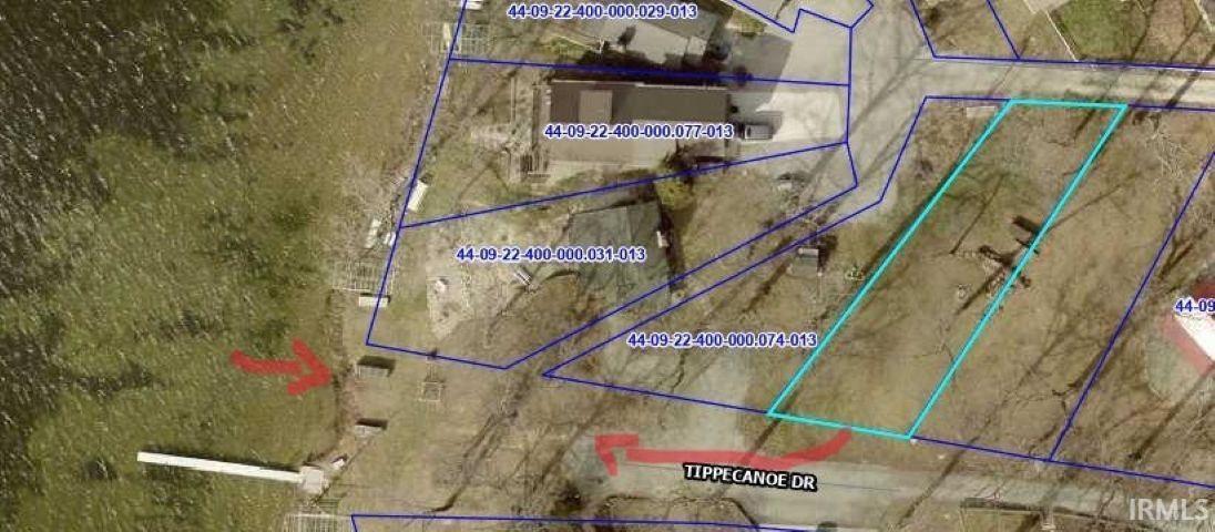 Image 3: Aerial overview of property's location with property boundaries highlighted, Map