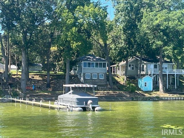 Image 3: Dock featuring a water view and stairs, Dock Image 3: Dock featuring a water view and stairs, Dock