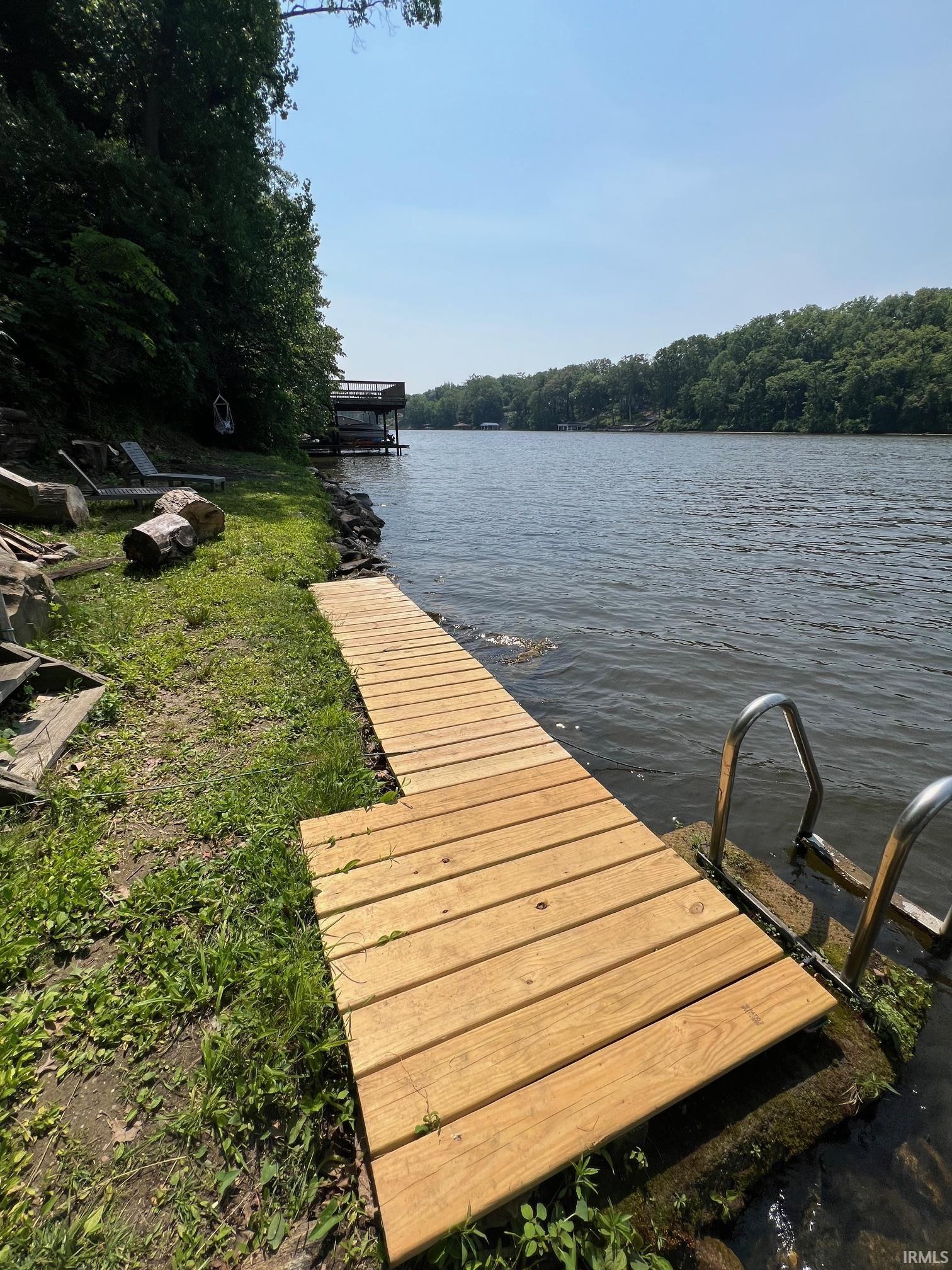 Image 3: New deckboards for swim dock that has a ladder-note the water is shallow (3' or less) out to about 10-15', Swim Dock