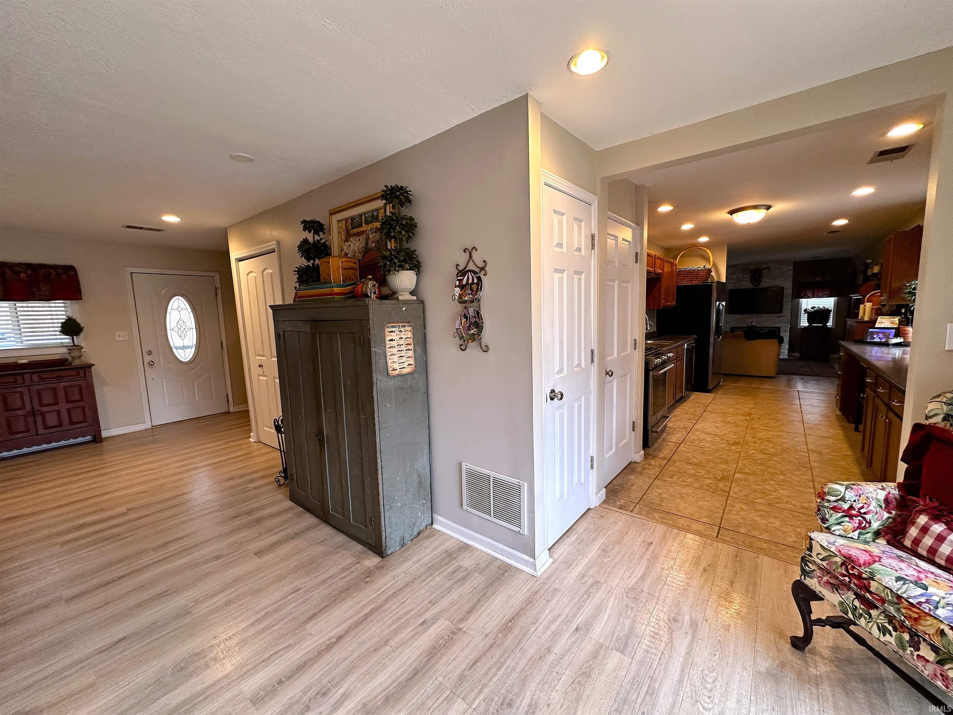 Image 3: Hallway featuring light wood-style flooring and recessed lighting, Hallway