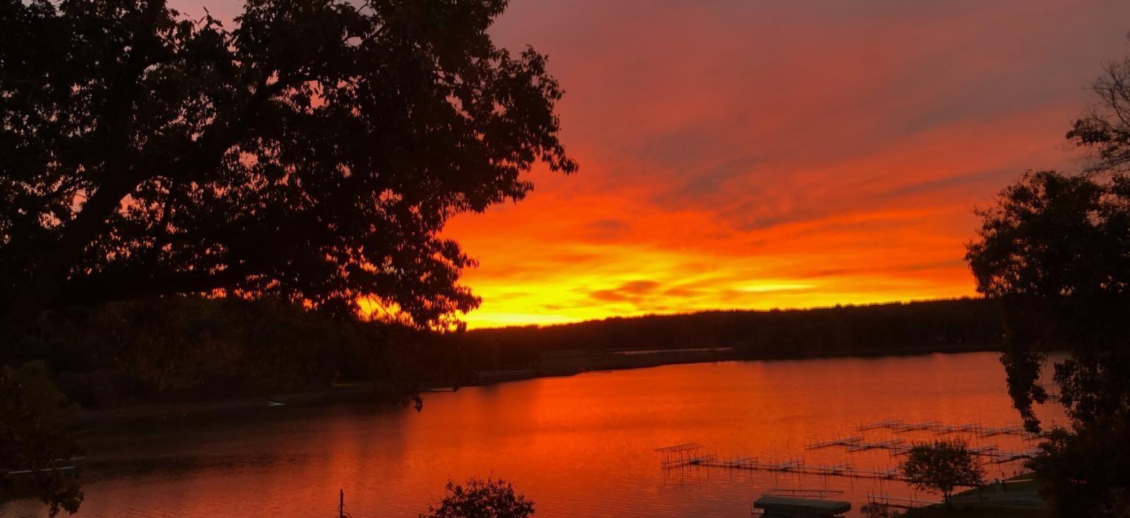 Image 1: 60 Lane 585b Lake James, Fremont, IN 46737, Sunrise from Upperdeck