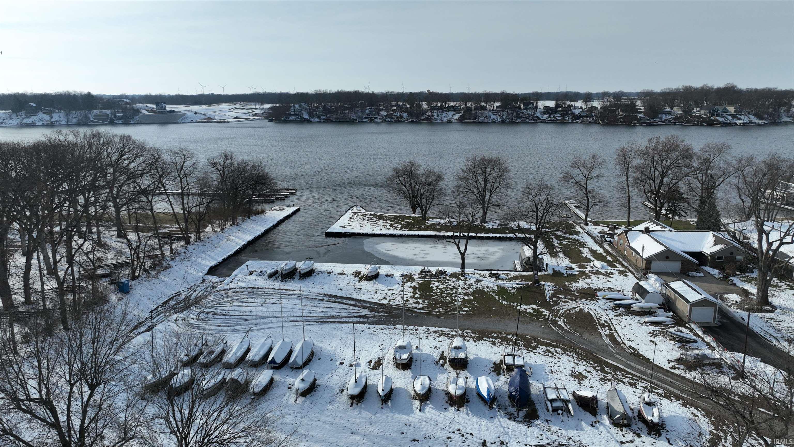Image 1: View of snowy aerial view, Aerial View