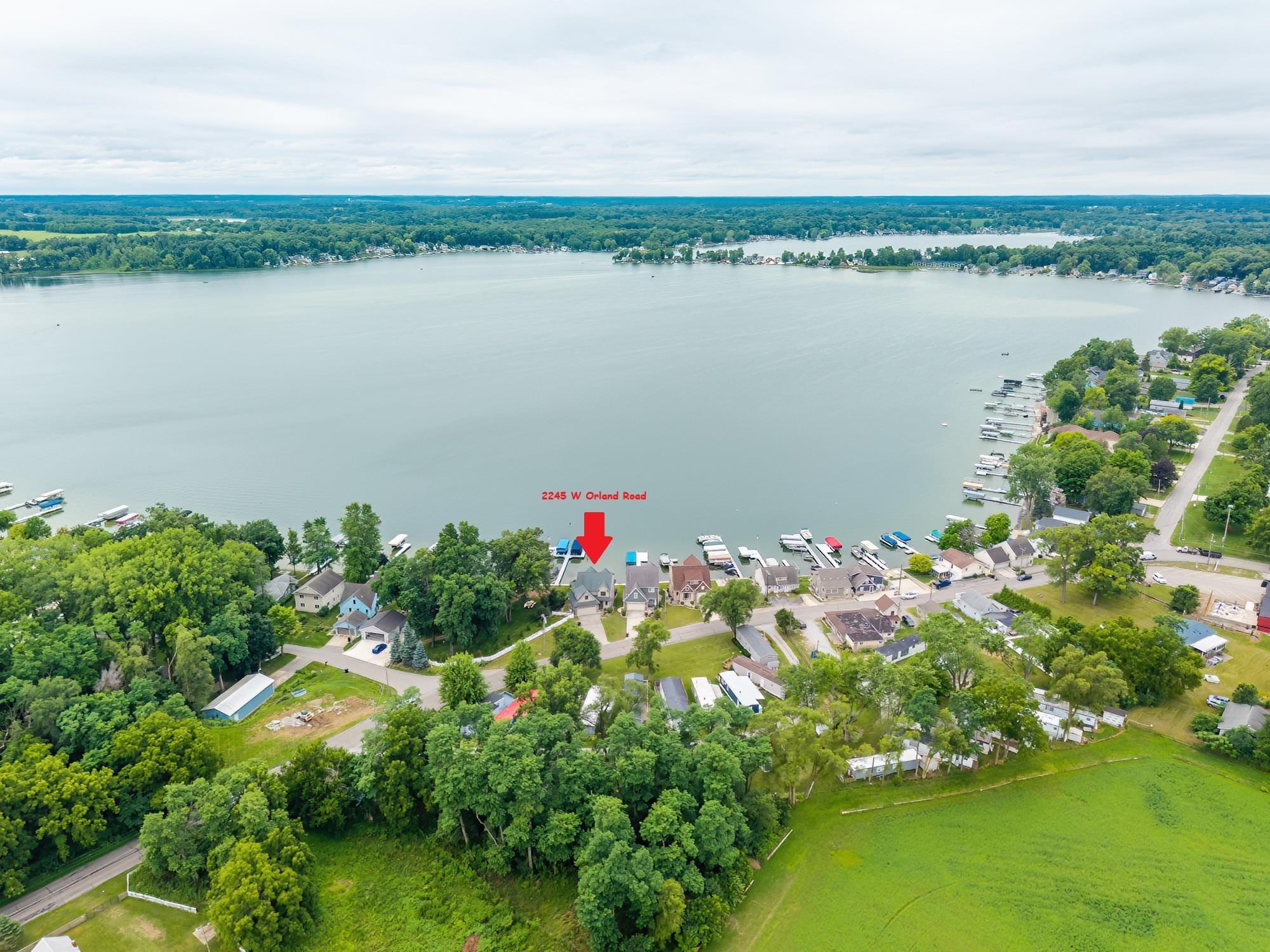 Image 1: 2245 W Orland Road, Angola, IN 46703, Stellar View of First Basin Crooked Lake