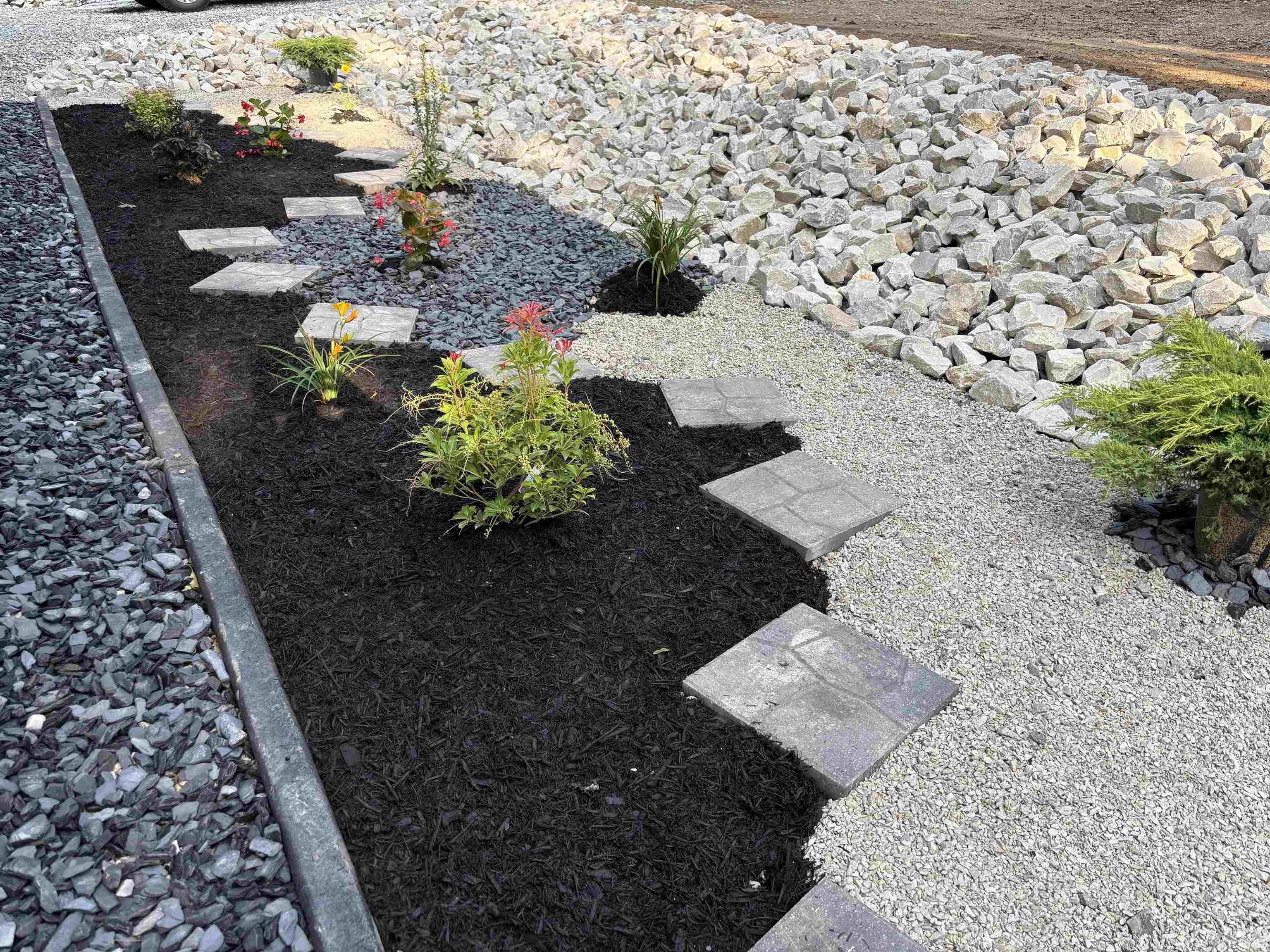 Image 3: French Drain landscaping