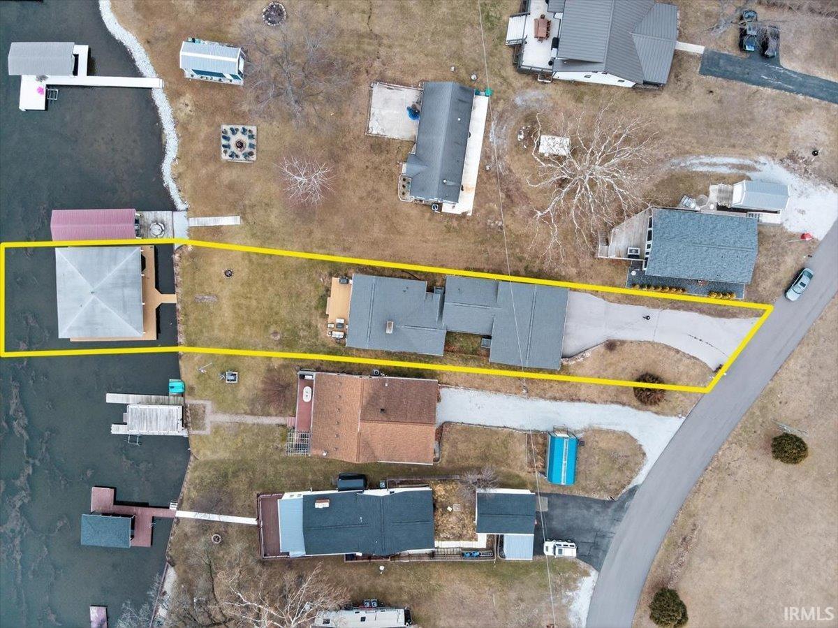 Image 2: Aerial view of property's location with property parcel outlined, Aerial View