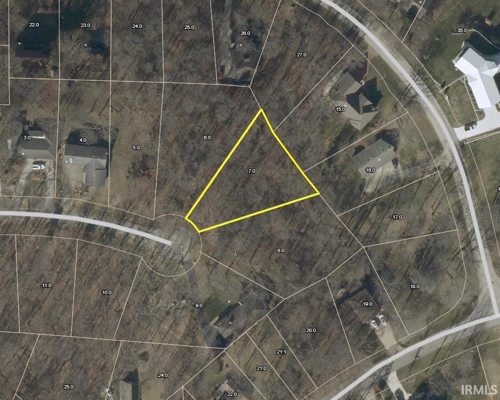 Image 1: Aerial view of property's location featuring property parcel outlined, Map Image 1: Aerial view of property's location featuring property parcel outlined, Map