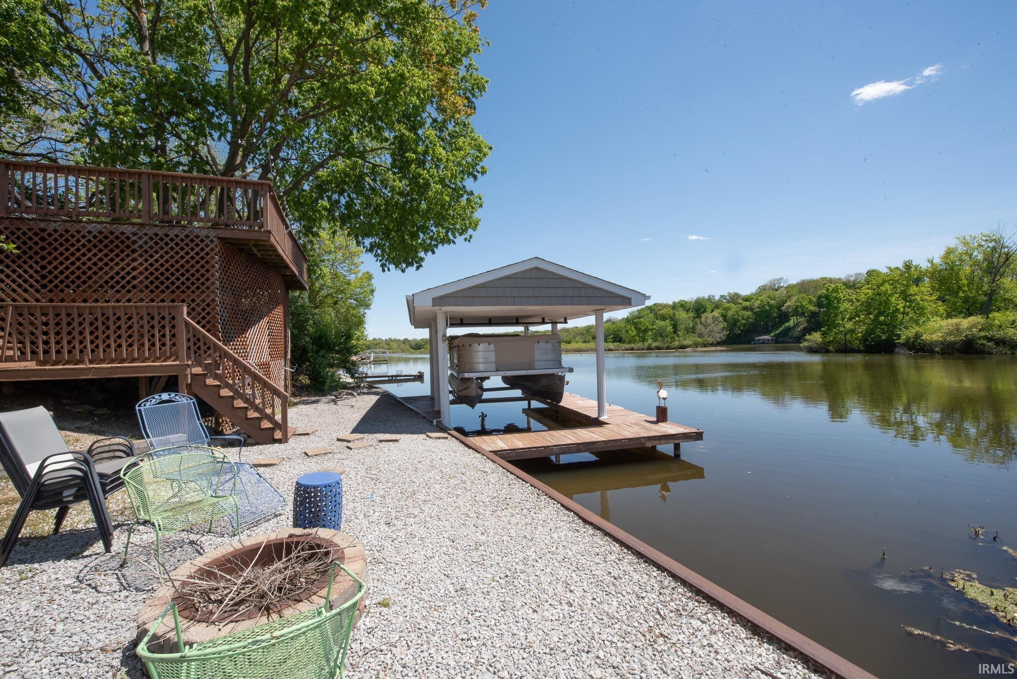 Image 3: Covered boat dock with an extended walkway, Dock Image 3: Covered boat dock with an extended walkway, Dock