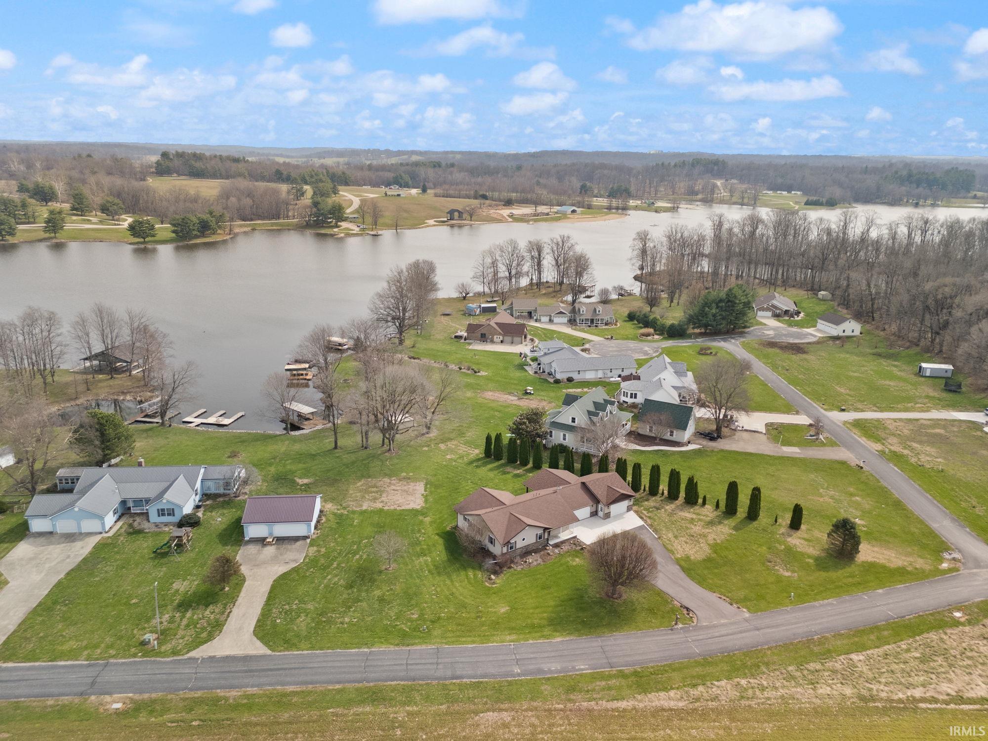 Image 1: Aerial view of a large body of water, Aerial View