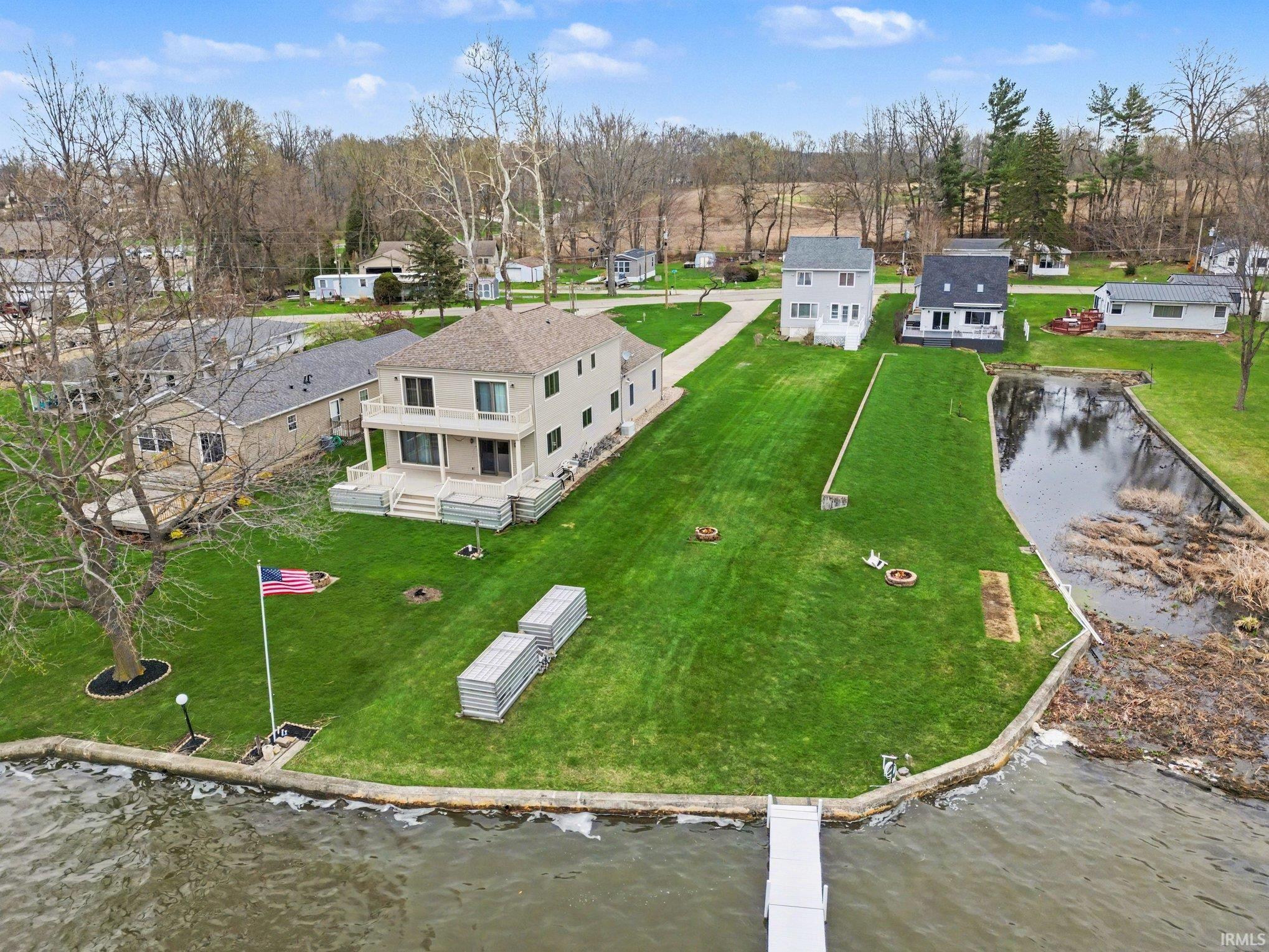 Image 3: Aerial view showing Big Chapman Lake frontage, Aerial View