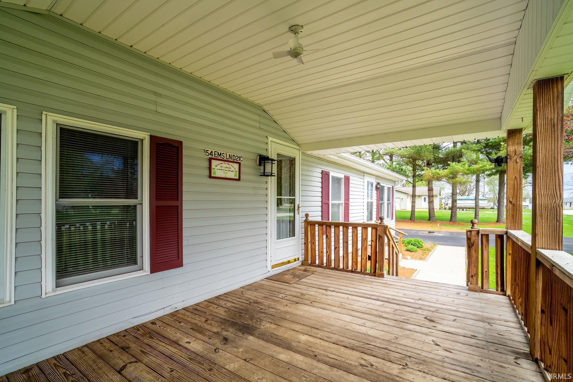 Image 2: View of porch, Deck
