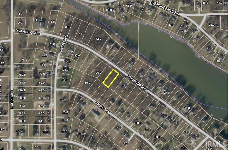 Image 0: Aerial map of property and surrounding area, Map