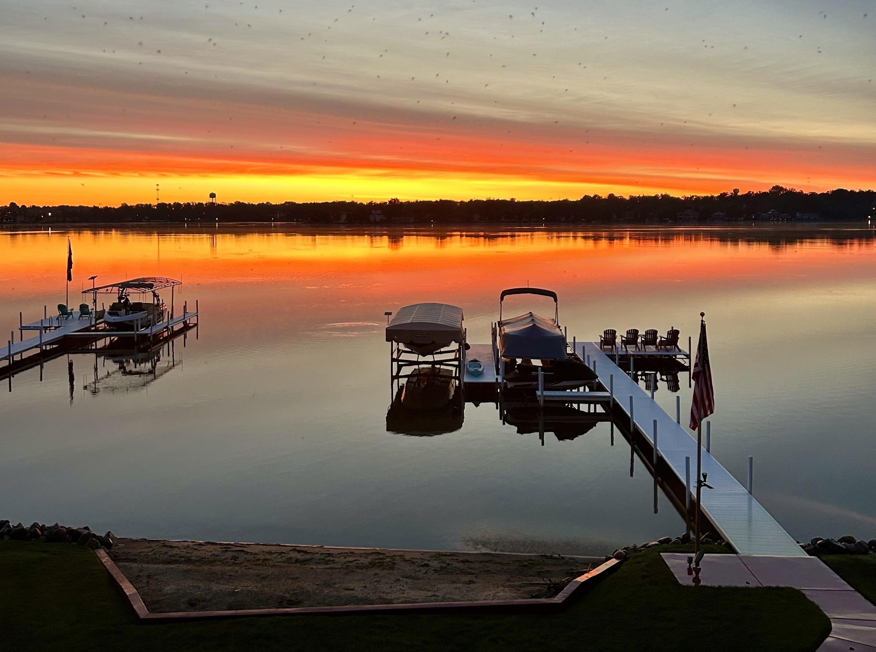 Image 1: Sunrise over Winona Lake